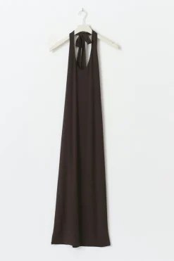 Best Gina Tricot Halterneck midaxi dress Bruin