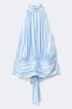 Discount Gina Tricot Halterneck top Blauw