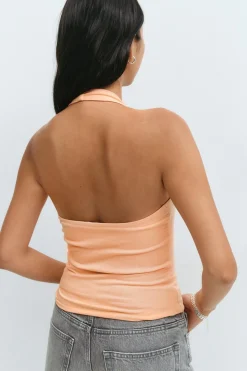 Gina Tricot Halterneck top Oranje