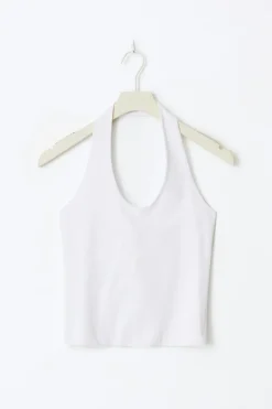 Gina Tricot Halterneck top Wit