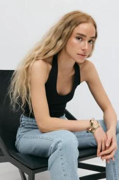 Best Gina Tricot Halterneck top Zwart