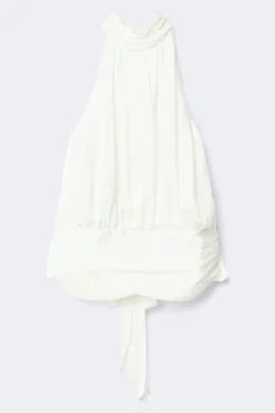 Clearance Gina Tricot Halterneck top Wit