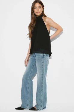 Online Gina Tricot Halterneck top Zwart