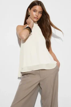 New Gina Tricot Halterneck top Wit