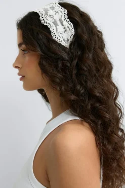 Clearance Gina Tricot Head band Wit