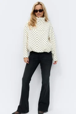 Best Gina Tricot High neck dot jacket Zwart