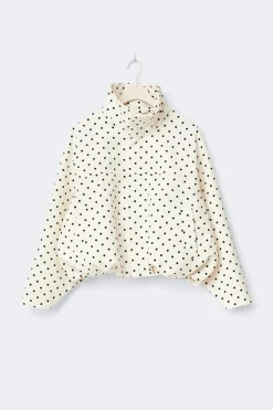 Best Gina Tricot High neck dot jacket Zwart
