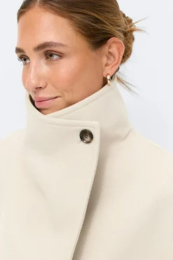 Best Gina Tricot High neck short jacket Beige