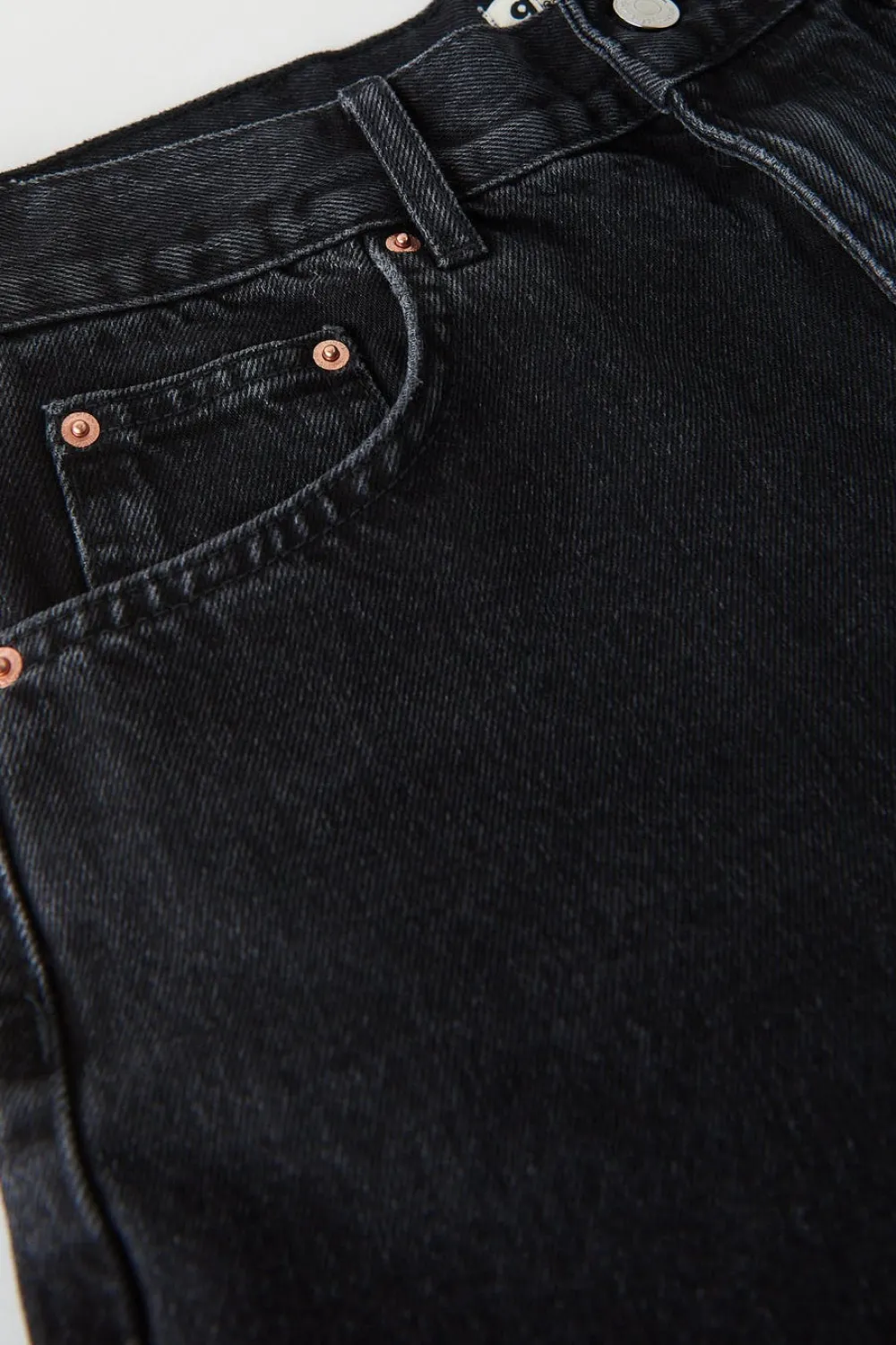 New Gina Tricot High waist denim shorts Zwart