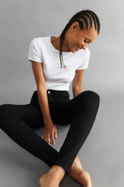 Hot Gina Tricot high waist jeans Zwart