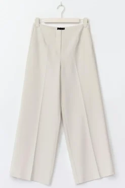 Gina Tricot High waist wide trousers Beige
