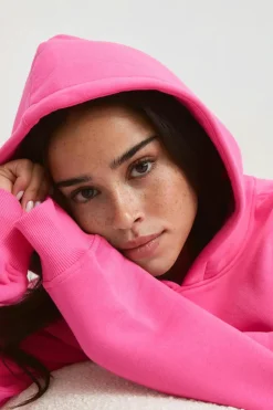 Online Gina Tricot Iconic hoodie Roze