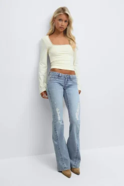 Best Gina Tricot Iconic twisted jeans Blauw