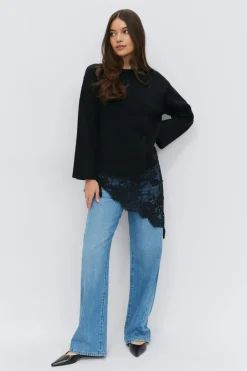 New Gina Tricot Knitted button cardigan Zwart