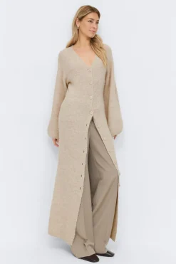 Sale Gina Tricot Knitted button down dress Wit