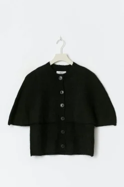 Sale Gina Tricot Knitted cape cardigan Zwart