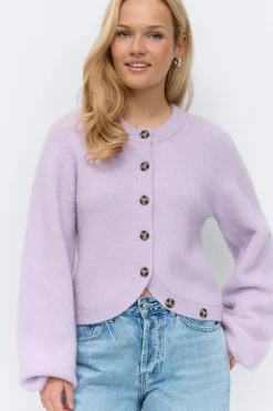Clearance Gina Tricot Knitted cardigan Paars