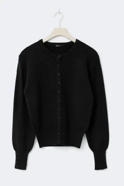 Discount Gina Tricot Knitted cardigan Zwart