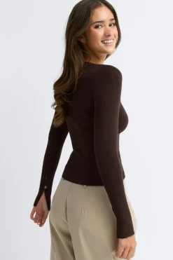 Sale Gina Tricot Knitted cardigan Bruin