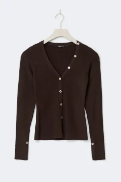 Sale Gina Tricot Knitted cardigan Bruin