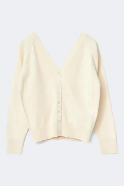 Gina Tricot Knitted cardigan Geel