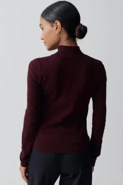 Sale Gina Tricot knitted long sleeve top Rood