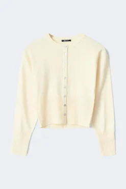 Best Gina Tricot Knitted loungewear cardigan Wit