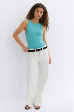 Discount Gina Tricot Knitted singlet Blauw
