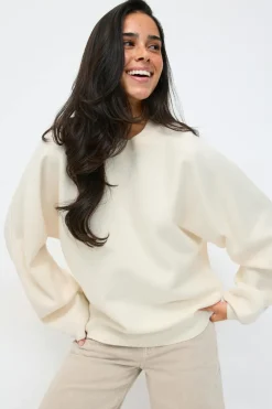 New Gina Tricot Knitted sweater Wit