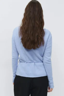Hot Gina Tricot Knitted tie top Blauw