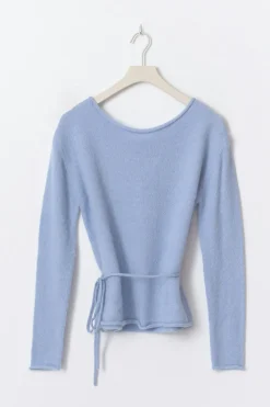 Hot Gina Tricot Knitted tie top Blauw