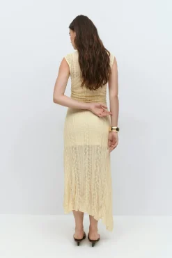 Sale Gina Tricot Lace dress Geel