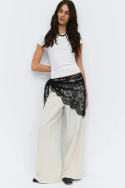 Online Gina Tricot Lace hip scarf Zwart