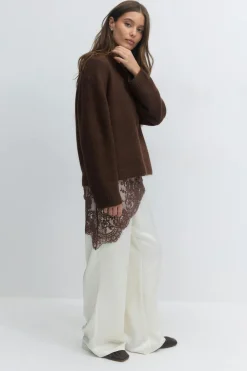 Hot Gina Tricot Lace hip scarf Bruin