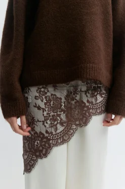 Hot Gina Tricot Lace hip scarf Bruin