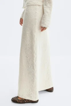 Hot Gina Tricot Lace maxi skirt Wit