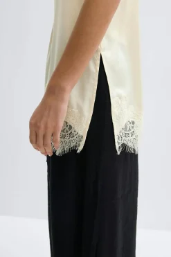 Gina Tricot Lace singlet Wit