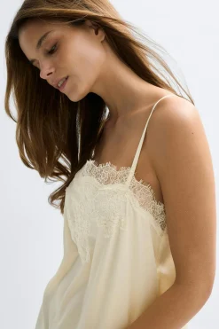 Gina Tricot Lace singlet Wit