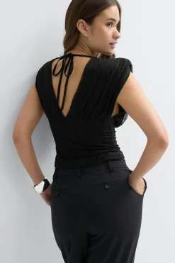 Hot Gina Tricot Lace top Zwart