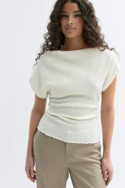 Online Gina Tricot Lacing back top Wit