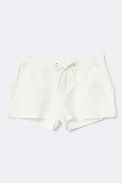 Discount Gina Tricot Linen blend mini cargo shorts Wit