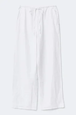 New Gina Tricot linen blend trousers Wit