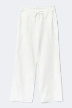 Online Gina Tricot Linen blend trousers Wit