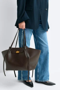 Outlet Gina Tricot Long strap pu bag Bruin