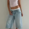 Discount Gina Tricot Loose n' luxe denim shorts Blauw