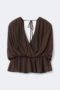Sale Gina Tricot Loose sleeveless top Bruin