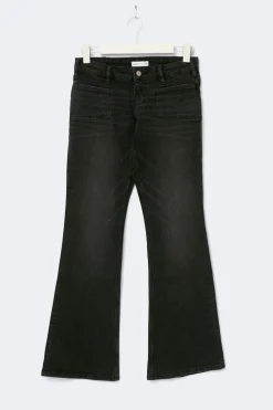 Discount Gina Tricot Low flare jeans Zwart