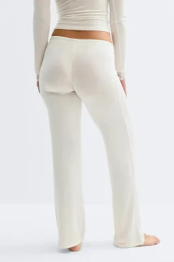 Best Gina Tricot Low waist loungewear trousers Wit