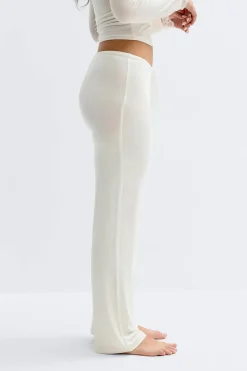 Best Gina Tricot Low waist loungewear trousers Wit