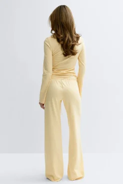 Best Gina Tricot Low waist loungewear trousers Geel